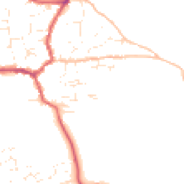 Daytime road noise heatmap for BS27 3NX
