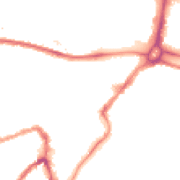 Night-time road noise heatmap for BS3 1AL