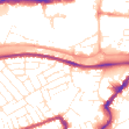 Daytime road noise heatmap for BS3 1AT
