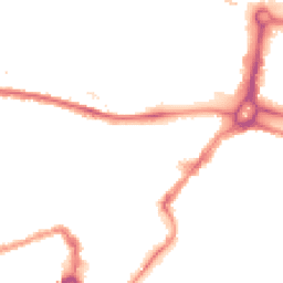 Night-time road noise heatmap for BS3 1AW