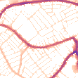 Daytime road noise heatmap for BS3 1BJ