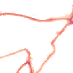 Night-time road noise heatmap for BS3 1DB