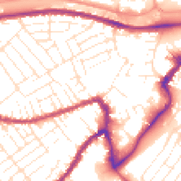 Daytime road noise heatmap for BS3 1DW
