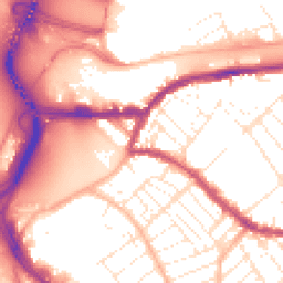 Daytime road noise heatmap for BS3 1JX