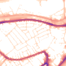 Daytime road noise heatmap for BS3 1PP