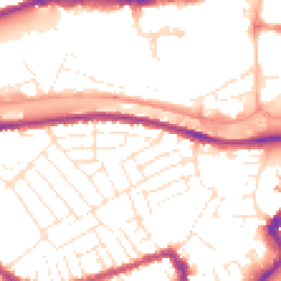 Daytime road noise heatmap for BS3 1PS