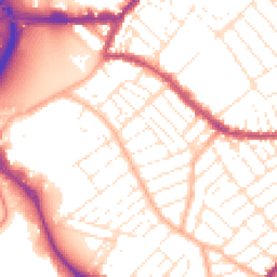 Daytime road noise heatmap for BS3 2AT