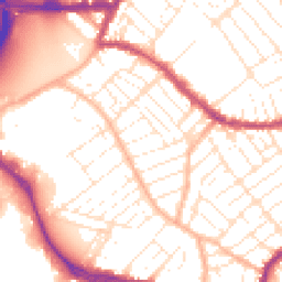 Daytime road noise heatmap for BS3 2AU