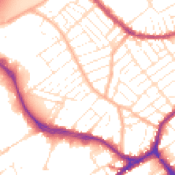Daytime road noise heatmap for BS3 2DD