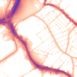 Daytime road noise heatmap for BS3 2DN