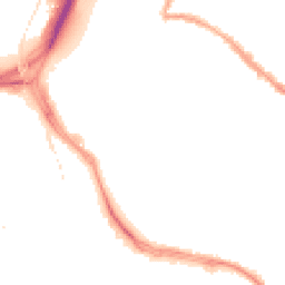 Night-time road noise heatmap for BS3 2DN