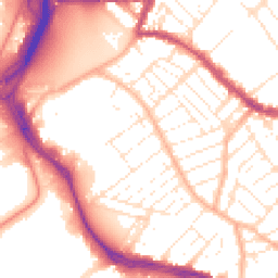 Daytime road noise heatmap for BS3 2DW
