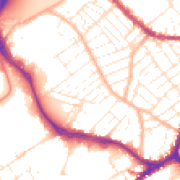 Daytime road noise heatmap for BS3 2LX