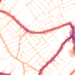 Daytime road noise heatmap for BS3 3AQ