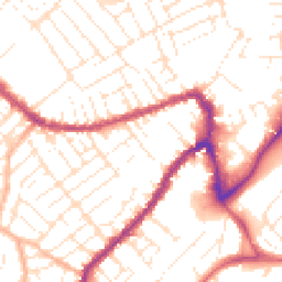 Daytime road noise heatmap for BS3 3BD