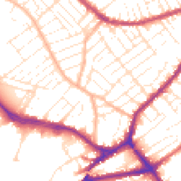 Daytime road noise heatmap for BS3 3HA