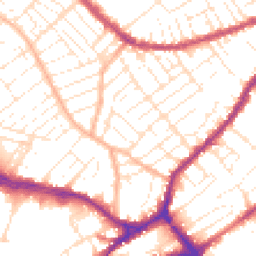Daytime road noise heatmap for BS3 3JW