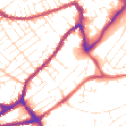 Daytime road noise heatmap for BS3 3LE