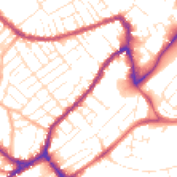 Daytime road noise heatmap for BS3 3LR