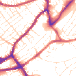Daytime road noise heatmap for BS3 3PE