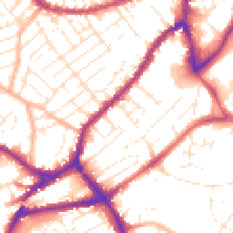 Daytime road noise heatmap for BS3 3PQ