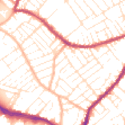 Daytime road noise heatmap for BS3 3TT