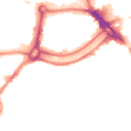 Night-time road noise heatmap for BS3 4AL