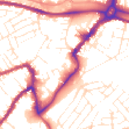 Daytime road noise heatmap for BS3 4DG