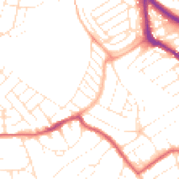 Daytime road noise heatmap for BS3 4SW