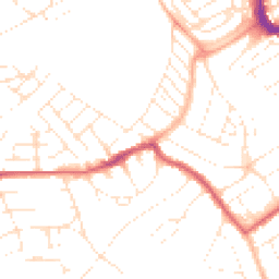 Daytime road noise heatmap for BS3 5AH