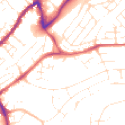 Daytime road noise heatmap for BS3 5BG