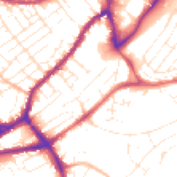 Daytime road noise heatmap for BS3 5ND