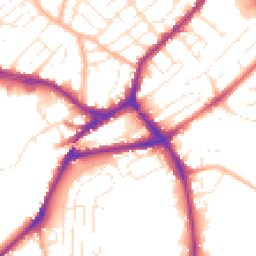 Daytime road noise heatmap for BS3 5NG