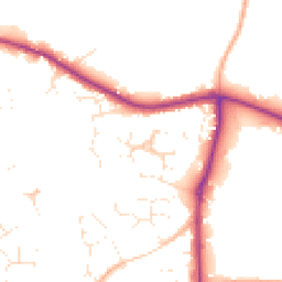 Daytime road noise heatmap for BS30 5WA