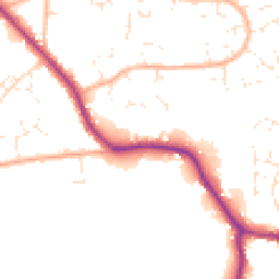 Daytime road noise heatmap for BS30 6EZ