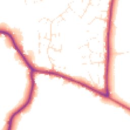 Daytime road noise heatmap for BS30 6UN