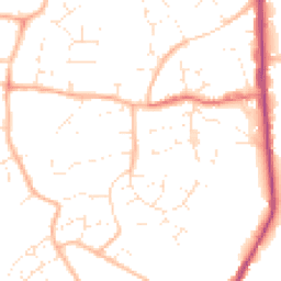 Daytime road noise heatmap for BS30 8LE