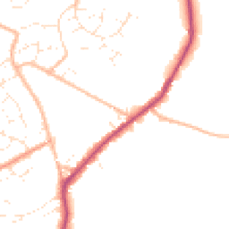 Daytime road noise heatmap for BS30 9DJ