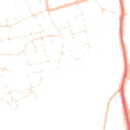 Daytime road noise heatmap for BS31 1AB