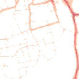 Daytime road noise heatmap for BS31 1AW