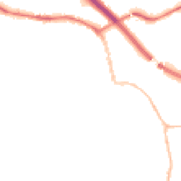 Night-time road noise heatmap for BS31 1BW