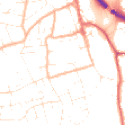Daytime road noise heatmap for BS31 1DA