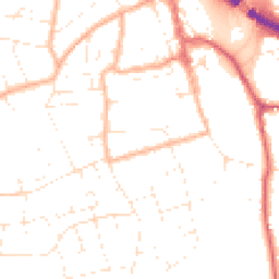 Daytime road noise heatmap for BS31 1DB