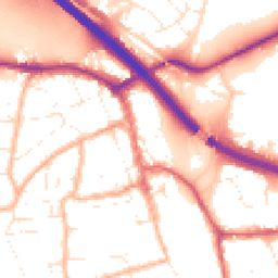 Daytime road noise heatmap for BS31 1DS