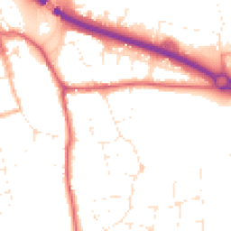 Daytime road noise heatmap for BS31 1NS