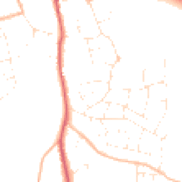 Daytime road noise heatmap for BS31 1QA