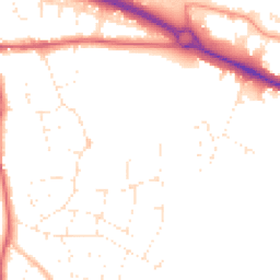 Daytime road noise heatmap for BS31 1QT