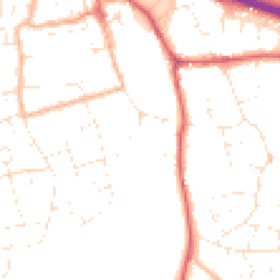 Daytime road noise heatmap for BS31 1UW