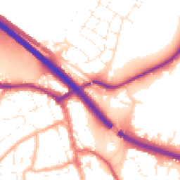 Daytime road noise heatmap for BS31 2BS