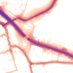 Daytime road noise heatmap for BS31 2UL